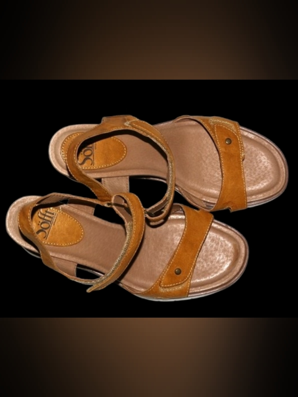 SOFFT CYNDY LEMON wedge strappy shoes sandals size 10M